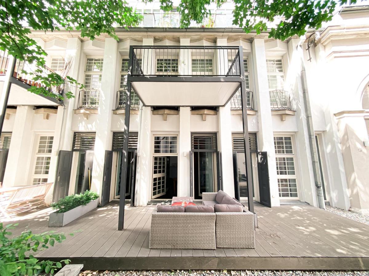 Designer Loft-Ferienwohnung Im Zentrum Mit Tiefgaragen-Parkplatz, Waschmaschine Und Privatterrasse Leipzig Exterior photo